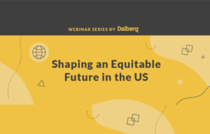 Shaping an equitable future in the US||Image from webinar|U.S careworker|Shaping US new graphic