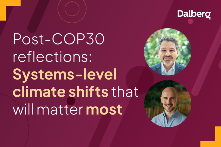 Post-COP30: Dalberg Partner Oren Ahoobim & Principal Jeffrey Berger on Climate Priorities